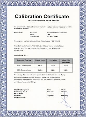 rapid moisture meter calibration certificate|calibration of rapid moisture meter.